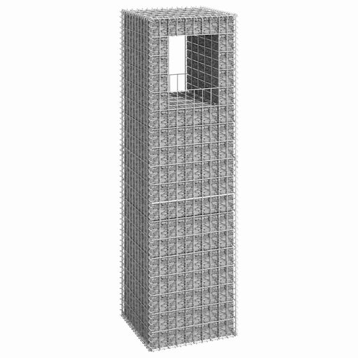 Stâlp coș gabion, 50x50x180 cm, fier - WALTI WALTI
