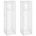 Stâlpi tip coș gabion, 2 buc., 50x50x180 cm, fier - WALTI WALTI