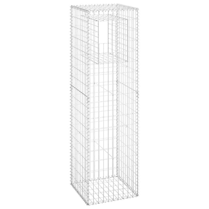 Stâlpi tip coș gabion, 2 buc., 50x50x180 cm, fier - WALTI WALTI