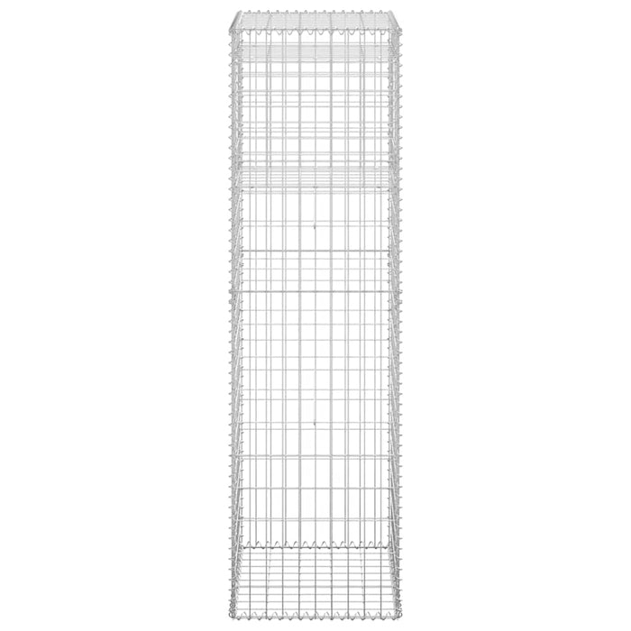 Stâlpi tip coș gabion, 2 buc., 50x50x180 cm, fier - WALTI WALTI