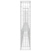 Coș gabion în formă de U cu 4 stâlpi, 380x20x100 cm, fier - WALTI WALTI