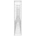 Coș de gabion în formă de U cu 5 stâlpi, 500x20x100 cm, fier - WALTI WALTI