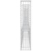 Coș gabion în formă de U cu 8 stâlpi, 860x20x100 cm, fier - WALTI WALTI