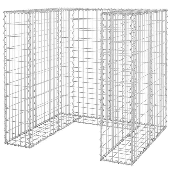 Perete gabion pentru pubelă, 110x100x110 cm, oțel galvanizat - WALTI WALTI