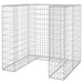 Perete gabion pentru pubelă, 110x100x110 cm, oțel galvanizat - WALTI WALTI