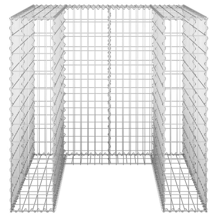 Perete gabion pentru pubelă, 110x100x110 cm, oțel galvanizat - WALTI WALTI