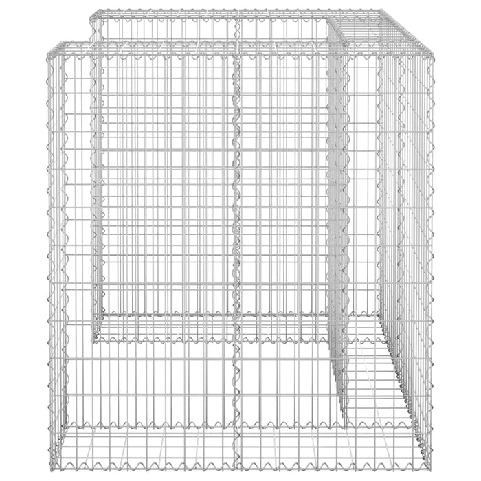 Perete gabion pentru pubelă, 110x100x110 cm, oțel galvanizat - WALTI WALTI