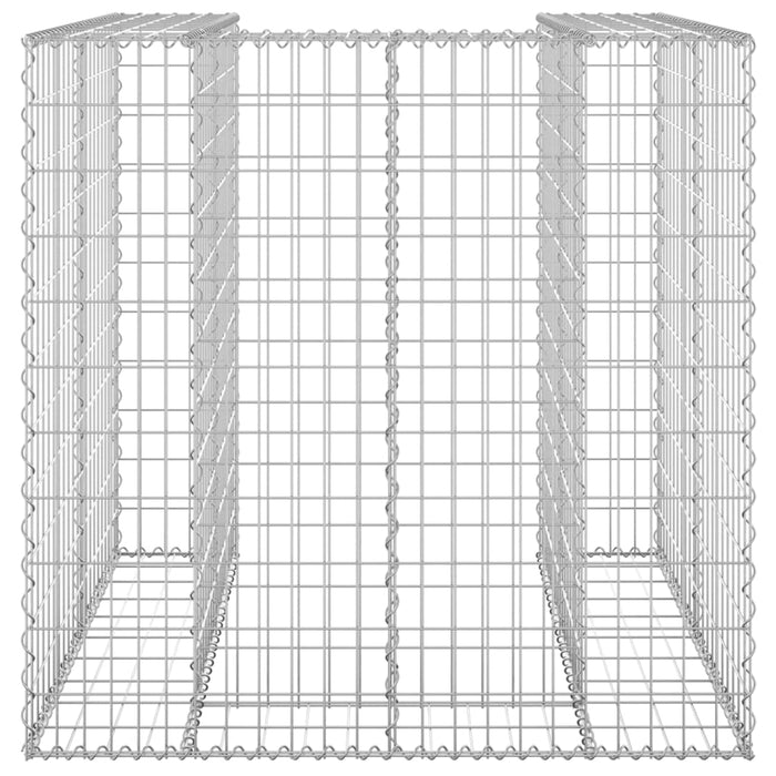 Perete gabion pentru pubelă, 110x100x110 cm, oțel galvanizat - WALTI WALTI