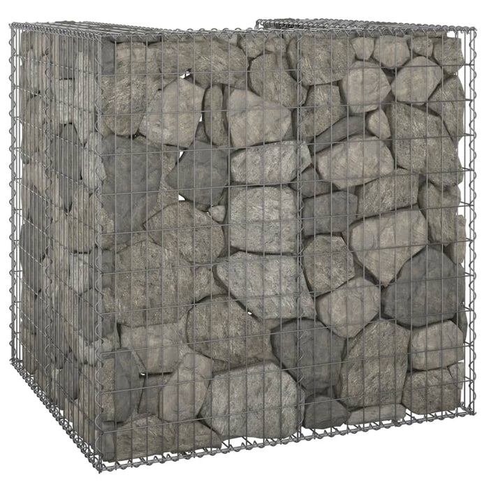Perete gabion pentru pubelă, 110x100x110 cm, oțel galvanizat - WALTI WALTI