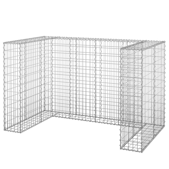 Perete gabion pentru pubele, 180x100x110 cm, oțel galvanizat - WALTI WALTI