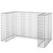 Perete gabion pentru pubele, 180x100x110 cm, oțel galvanizat - WALTI WALTI