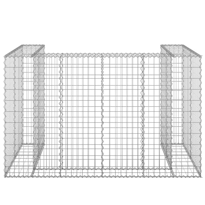 Perete gabion pentru pubele, 180x100x110 cm, oțel galvanizat - WALTI WALTI