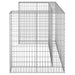 Perete gabion pentru pubele, 180x100x110 cm, oțel galvanizat - WALTI WALTI