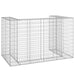 Perete gabion pentru pubele, 180x100x110 cm, oțel galvanizat - WALTI WALTI