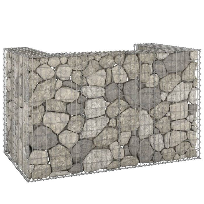 Perete gabion pentru pubele, 180x100x110 cm, oțel galvanizat - WALTI WALTI