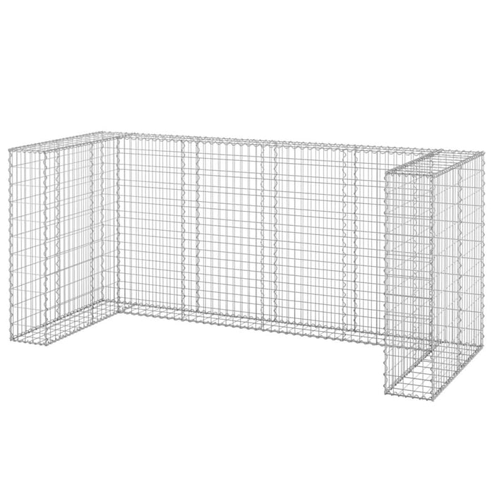 Perete gabion pentru pubele, 254x100x110 cm, oțel galvanizat - WALTI WALTI