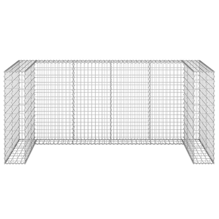 Perete gabion pentru pubele, 254x100x110 cm, oțel galvanizat - WALTI WALTI