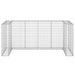 Perete gabion pentru pubele, 254x100x110 cm, oțel galvanizat - WALTI WALTI