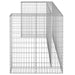 Perete gabion pentru pubele, 254x100x110 cm, oțel galvanizat - WALTI WALTI