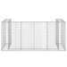 Perete gabion pentru pubele, 254x100x110 cm, oțel galvanizat - WALTI WALTI
