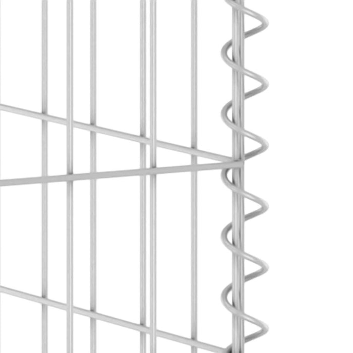 Perete gabion pentru pubele, 254x100x110 cm, oțel galvanizat - WALTI WALTI