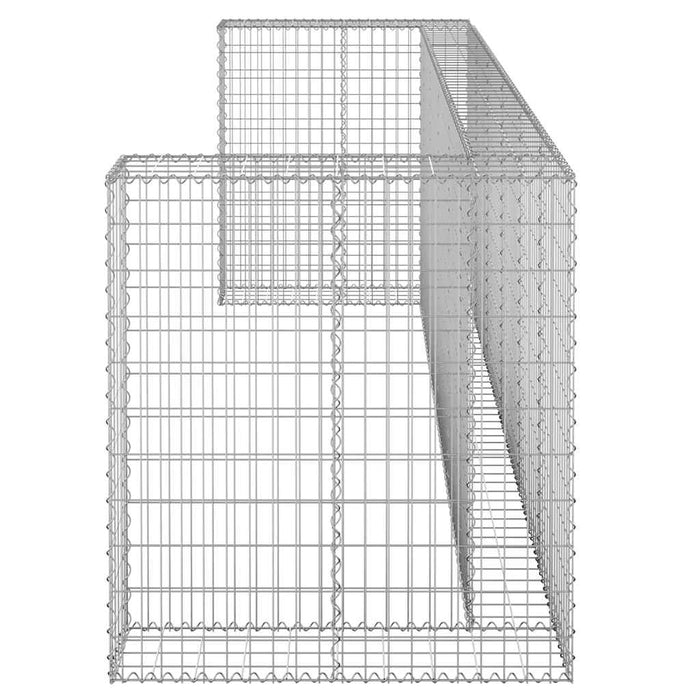 Perete gabion pentru pubele, 325x100x110 cm, oțel galvanizat - WALTI WALTI