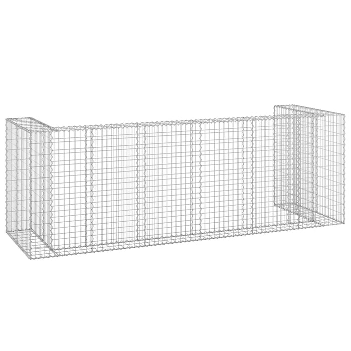 Perete gabion pentru pubele, 325x100x110 cm, oțel galvanizat - WALTI WALTI