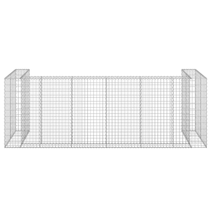 Perete gabion pentru pubele, 325x100x110 cm, oțel galvanizat - WALTI WALTI