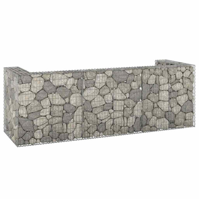 Perete gabion pentru pubele, 325x100x110 cm, oțel galvanizat - WALTI WALTI