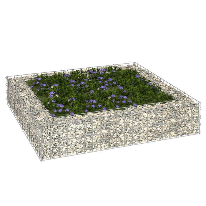 Strat înălțat de gabion, 100x100x20 cm, oțel galvanizat - WALTI WALTI