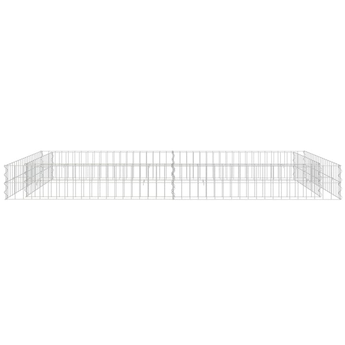 Strat înălțat de gabion, 200x100x20 cm, oțel galvanizat - WALTI WALTI