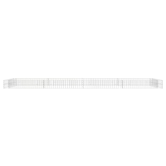 Strat înălțat de gabion, 400x100x20 cm, oțel galvanizat - WALTI WALTI