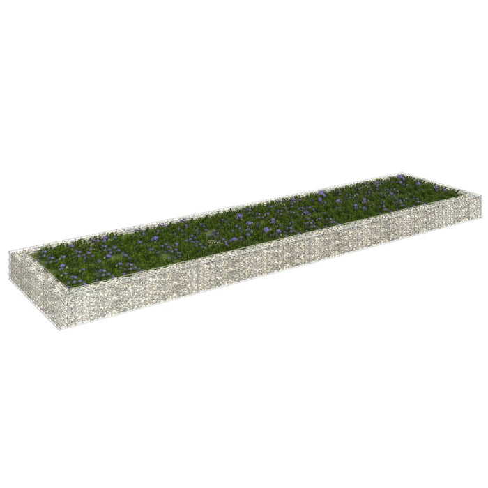 Strat înălțat de gabion, 400x100x20 cm, oțel galvanizat - WALTI WALTI