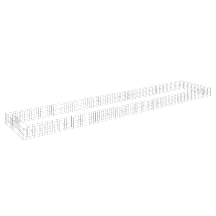 Strat înălțat de gabion, 500x100x20 cm, oțel galvanizat - WALTI WALTI