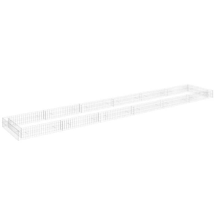 Strat înălțat de gabion, 600x100x20 cm, oțel galvanizat - WALTI WALTI