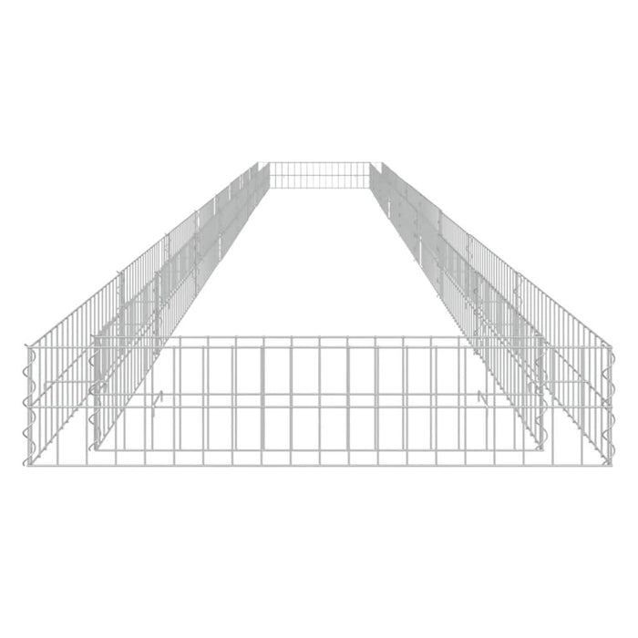 Strat înălțat de gabion, 800x100x20 cm, oțel galvanizat - WALTI WALTI