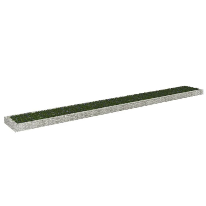 Strat înălțat de gabion, 800x100x20 cm, oțel galvanizat - WALTI WALTI