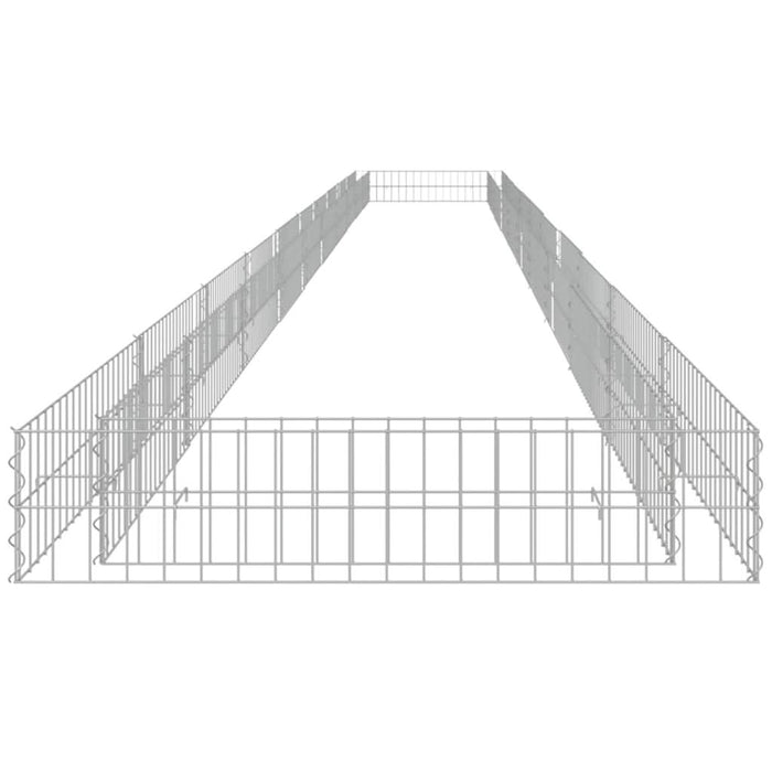 Strat înălțat de gabion, 1000x100x20 cm, oțel galvanizat - WALTI WALTI