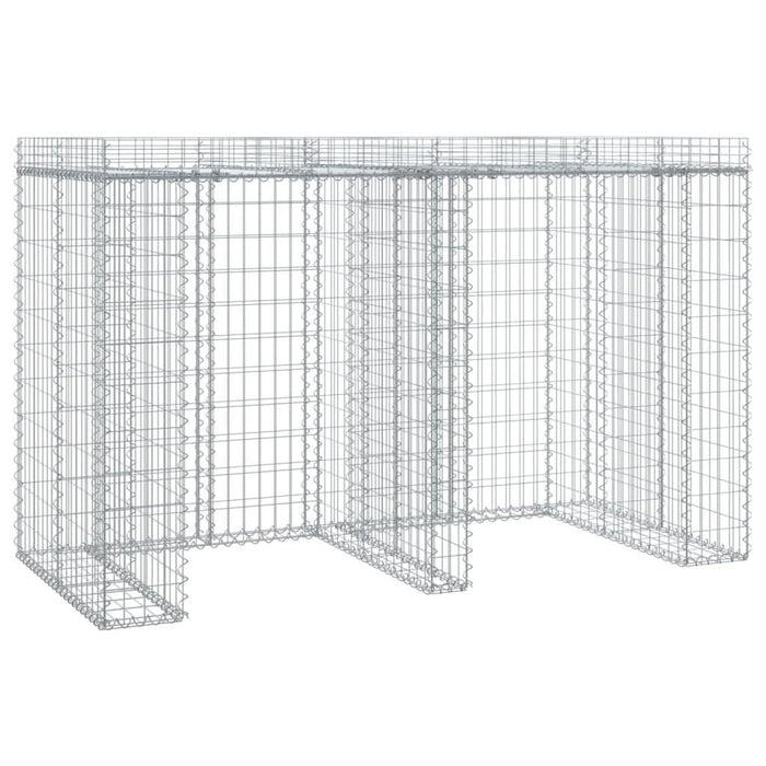 Perete gabion pentru pubela gunoi 192x91x120 cm fier galvanizat - WALTI WALTI