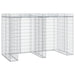 Perete gabion pentru pubela gunoi 192x91x120 cm fier galvanizat - WALTI WALTI