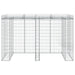 Perete gabion pentru pubela gunoi 192x91x120 cm fier galvanizat - WALTI WALTI