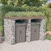 Perete gabion pentru pubela gunoi 192x91x120 cm fier galvanizat - WALTI WALTI