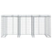 Perete gabion pentru pubela gunoi 270x91x120 cm fier galvanizat - WALTI WALTI