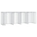 Perete gabion pentru pubela gunoi 350x91x120 cm fier galvanizat - WALTI WALTI