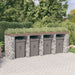 Perete gabion pentru pubela gunoi 350x91x120 cm fier galvanizat - WALTI WALTI