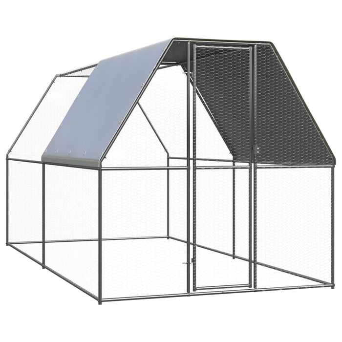 Coteț de exterior pentru păsări, 2x4x2 m, oțel zincat - WALTI WALTI