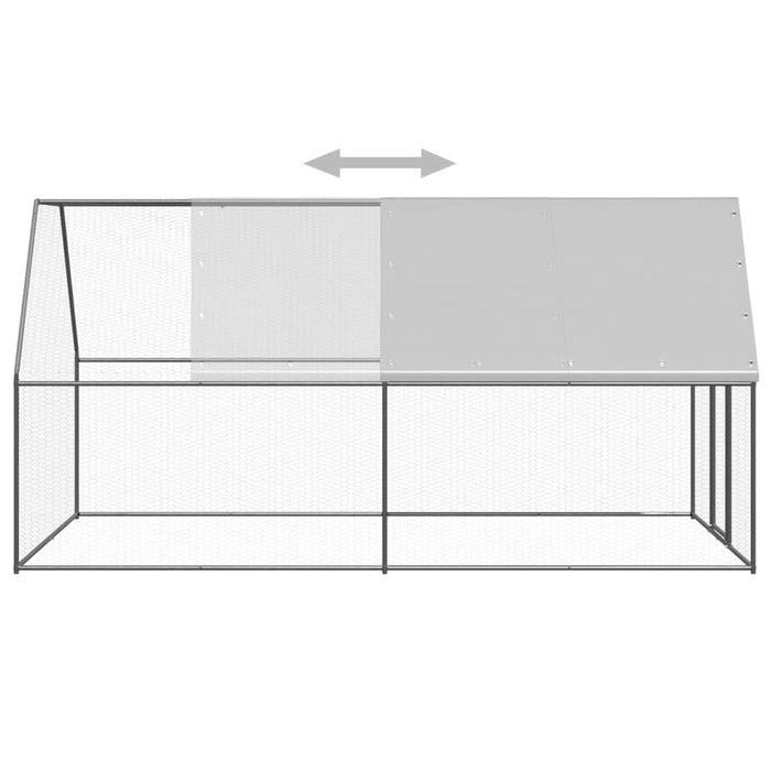 Coteț de exterior pentru păsări, 2x4x2 m, oțel zincat - WALTI WALTI