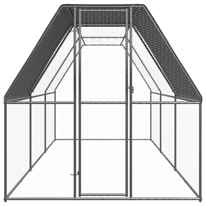 Coteț de exterior pentru păsări, 2x6x2 m, oțel zincat - WALTI WALTI