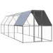 Coteț de exterior pentru păsări, 2x8x2 m, oțel zincat - WALTI WALTI
