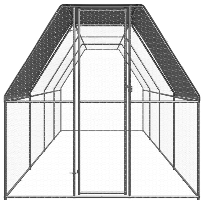 Coteț de exterior pentru păsări, 2x8x2 m, oțel zincat - WALTI WALTI